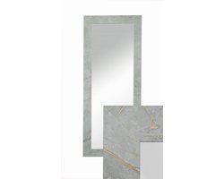 Grey Caspio Serie - Rechthoekige Spiegel - 50x120 cm - Beton en Goud - MDF Frame