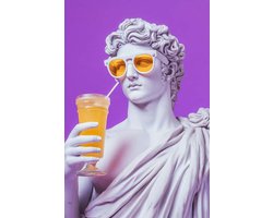 Griekse Poster | God Poster | Sap Poster | Mythologie Poster | Humor Poster | Speels Poster | 60x90cm | Wanddecoratie | Muurposter | 4047 | Geschikt om in te lijsten