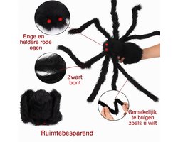 Griezel Spin - Halloween Decoratie - Grote Spin - 200 CM -