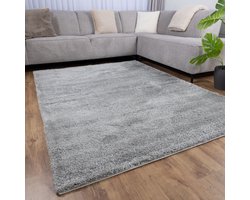 Grijs Tapijt Hoogpolig Vloerkleed Koho Berber Luxe Shaggy - 160x230cm- Modern - Woonkamer - Salon - Slaapkamer - Eetkamer
