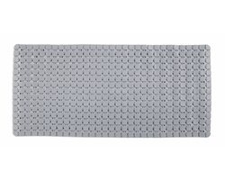 Grijze Badmat 36x76 cm – Antislip Douchemat – Gerecycled Rubber – Veilig & Comfortabel voor Badkamer