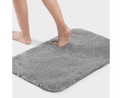 Grijze Badmat 40x60cm - Luxe Douchemat voor Badkamer en Buiten - Machinewasbaar en Absorberend