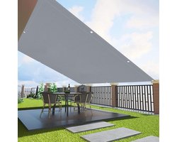 Grijze Balkon- en Tuinafscheiding 80x900 cm - UV-Bestendig en Privacydoek