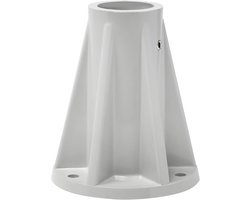 Grijze Basisplaten voor Montage van Zwembadrelingen op Terras of Vlonder