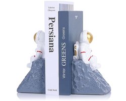 Grijze boekensteunen set van 2 voor ruimtedecoratie en kinderkamer