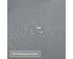 Grijze Douchegordijn 183x90cm - Waterdicht Polyester