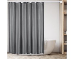 Grijze Douchegordijn Waterdicht Antischimmel Wasbaar - Geschikt voor Douchecabine en Bad (Diverse Maten)