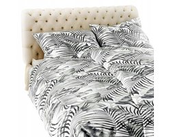 Grijze Flanellen Dekbedovertrek Katoen 160x200 Jungle