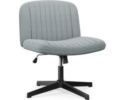 Grijze fluwelen stoel - draaibare zitting - Eetkamerstoelen in Scandinavische stijl - Chique elegantie - Zwarte metalen poten - Eetkamer, studeerkamer, woonkamer