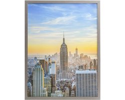 Grijze Fotolijst met 1 Inch Rand en Acryl Voorkant