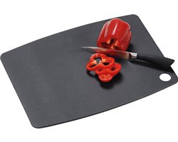 Grijze gelamineerde houten snijplank 28 x 38 cm - Keukenbenodigdheden - Snijplanken van hout - Snijplankjes/snijplankje