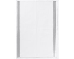 Grijze Geruite Theedoek Katoen 50x70 cm Duurzaam Wassen