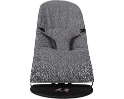 Grijze Hangmat met Sterretjes voor Baby, 100% Biologisch Katoen, Geschikt voor Babybjörn Balance, Soft en Bliss