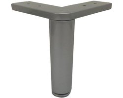 Grijze hoek meubelpoot 15 cm