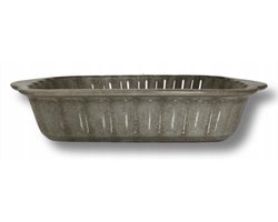 Grijze Keramische Ovenschaal 20 Serie Vreugde - 20x17x5cm