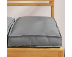 Grijze Kussens - Tuinkussens Outdoor - Comfortabel Zitten - Waterafstotend Oxford - 40 x 40 x 8 cm - Grijs