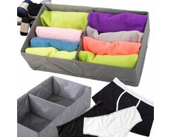 Grijze Lade Organizer voor Ondergoed, Sokken en Kleding - 20x34x10 cm