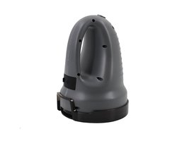 Grijze multifunctionele elektrische sneeuwkrabber, ijskrabber, sneeuwruimer voor de voorruit van de auto, ontdooier, ontdooier, reinigingsgereedschap