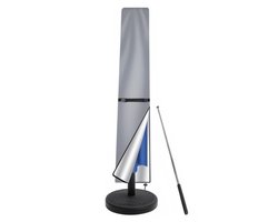 Grijze Parasol Beschermhoes 190x50 cm met Telescoopstok – 210D Oxford Stof – Waterdicht, UV-bestendig en Winddicht – Bescherming voor Grote Tuin Parasols