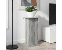 Grijze Plantenstandaard van Technisch Hout 30,5 x 30 x 60,5 cm