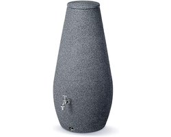 Grijze Regenton 200 Liter - Vorstbestendig Regenwateropvang met Deksel