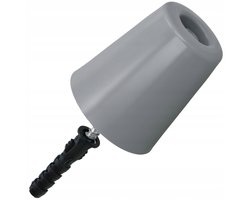 Grijze Rubberen Deurstops 82mm - Schroefbaar