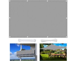 Grijze Schaduwdoek 1.5 x 8.5 m met 95% UV-bescherming voor Tuin en Pergola