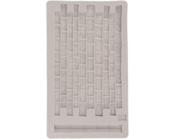 Grijze Silicoen Vorm Muurmat voor Fondant, Hars en Bakken - Textuurmat voor Creatieve Projecten