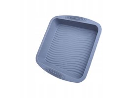 Grijze siliconen bakvorm 26x25x5,5 cm - Oven, Airfryer, Magnetron