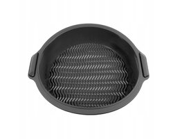 Grijze Siliconen Bakvorm Rond 23cm - Flexibel & Anti-aanbak
