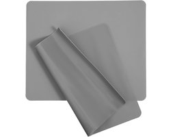 Grijze Siliconen Mat 24 x 20 cm - Antislip Keukenmat, Knutselmat en Bakmat voor Creatieve Projecten en Eten