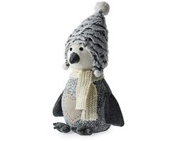 Grijze sneeuw pinguïn deurstopper 1kg
