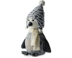 Grijze sneeuw pinguïn deurstopper 1kg