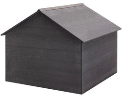 Grijze Tuintafel – Buiten Tafel – Tuinmeubel – Terrastafel – Balkonmeubel – Weerbestendig WPC – Stevig Metalen Frame 80x80x70 cm