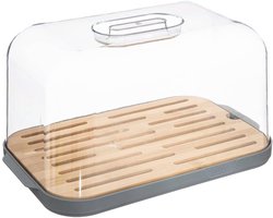 Grijze Vershoudbroodtrommel 29 cm - Ideaal voor Vers Brood