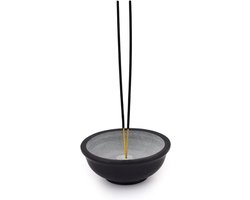 Grijze wierookhouder veegkom stenen kom | Rituele kom display keuken tafel decor cadeau (1143 cm x 1143 cm x 444 cm)