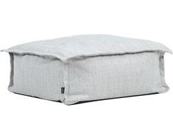 Grijze Zitzak Poef voor Binnen en Buiten - Waterafstotend Voetenbankje