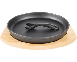 Grill Guru - Iron Cooking Plate - Holder - Ijzeren Kookplaat - Houder - ø 25cm