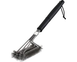 Grillborstel - BBQ borstel - Grillreiniger - Roosterborstel - Grillscrubber - Barbecue grillborstel - Professionele barbecuereiniger - Stevig handvat - Hoogwaardige kwaliteit