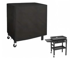 Grillhoes - Van Weerbestendig Oxford 420D - Waterdicht, UV- en Stofdicht - Voor Keter BBQ Bijzettafel en Weber Grills - Zwart - 100 x 65 x 90 cm