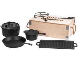 GRILLMEISTER Dutch Oven - 7-Delige Panneset -