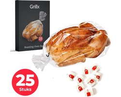 GrillX Braadzakken - 25 stuks - Braadzakjes 38 x 25 cm - Voor in de Oven en Magnetron