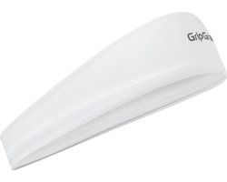 GripGrab - Lichtgewicht Zomer Fiets Zweetband voor Onder de Fietshelm Zweetbescherming Hoofdband - Wit - Unisex - Maat Onesize