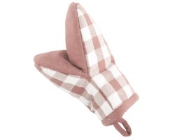 Gripper GINGHAM - SET/2 - 13x19 cm, roze