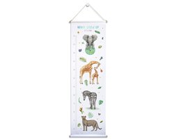 Groeimeter - Never Grow Up - Decoratie - Poster - Kinderkamer - Katoen