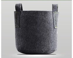 Groeizak - Kweekzak - Plantenzak - Grow Bag - 20 liter (Ø30 x 25cm) - Zwart - per 3 stuks