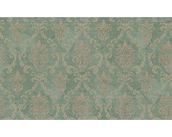 GROEN GOUD BAROK BEHANG VINTAGE MET RELIEF 954685