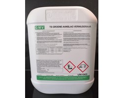 Groene Aanslagverwijderaar - Professioneel - Concentraat - 5 Liter -Biomos - Algen - Zeer Effectief voor Tegels - Tuinmeubels - Schutting - Glazen Overkapping - Kassen -