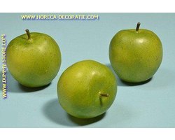 Groene Appels groot, 3 stuks (decoratie) doorsnde 8 cm