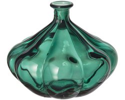Groene Glazen Vaas Decoratief 11cm